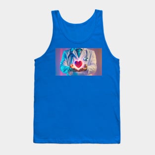 doctor holding heart Tank Top